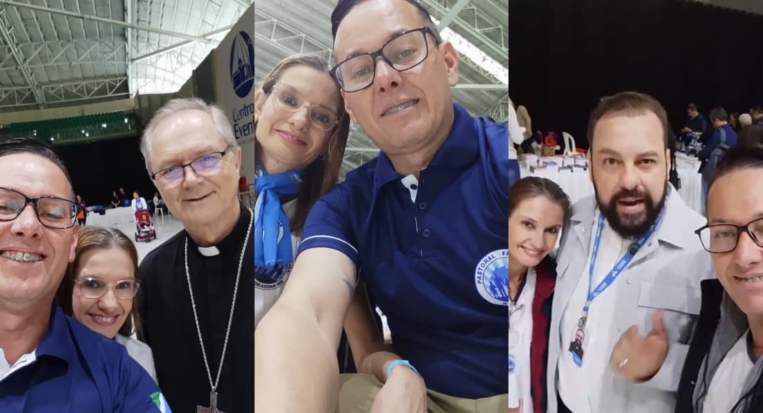 Lideranças da Pastoral Familiar de Nova Andradina participam de encontro no Santuário de Aparecida
