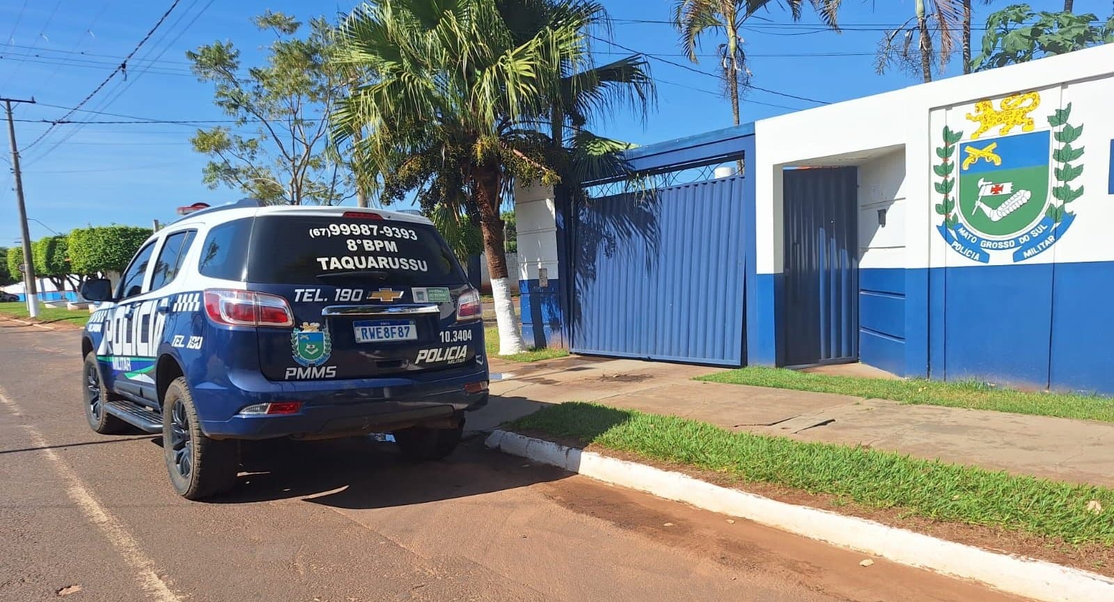 Polícia Militar conduz jovem por violação de domicílio e desobediência em Taquarussu