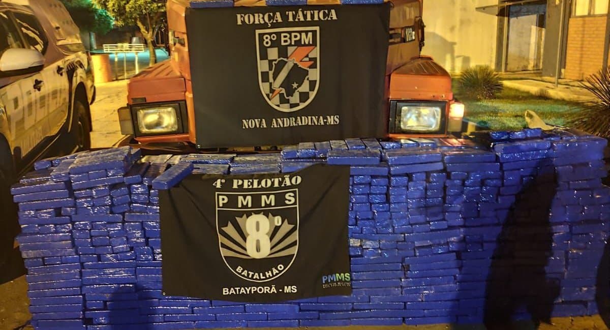 Carga de quase uma tonelada de maconha é apreendida em Batayporã; droga tinha como destino a Bahia