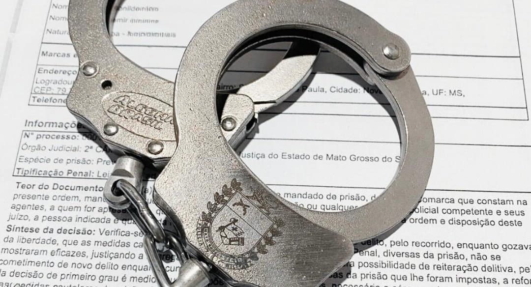 Mandados por roubo, furto e lesão corporal seguida de morte são cumpridos em Nova Andradina