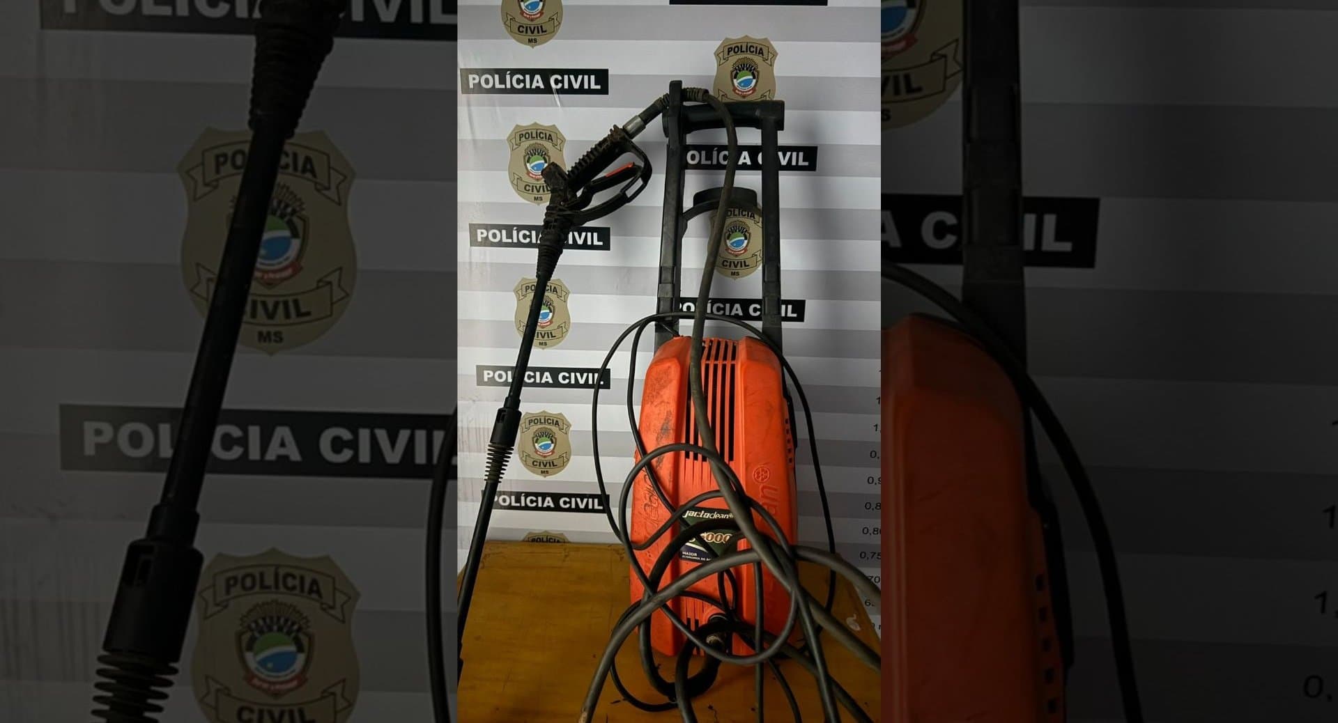 Polícia Civil recupera lavadora de alta pressão que havia sido furtada em Batayporã