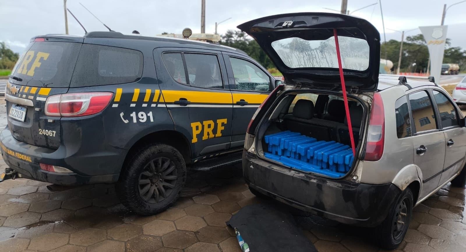 Equipe da PRF apreende 238 quilos de maconha na região de Bataguassu