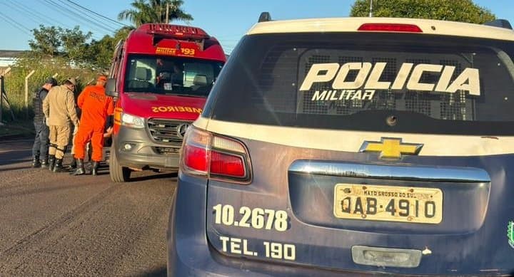 Criança e adolescente ficam feridas em acidente entre motocicleta e bicicleta elétrica em Nova Andradina