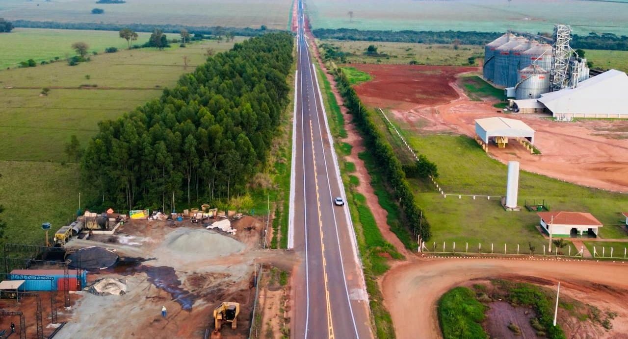 Trecho da MS-276 é liberado após pavimentação e melhora ligação entre Batayporã e Nova Andradina