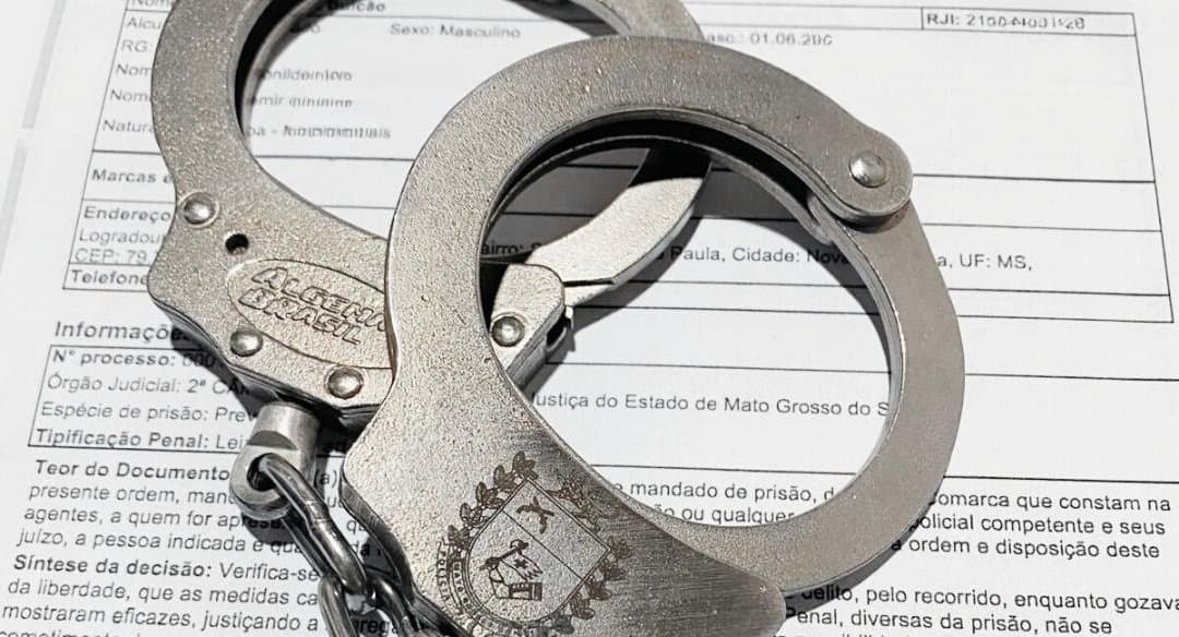 Polícia Militar recaptura evadido do sistema prisional e no cumpre mandado de prisão em Nova Andradina