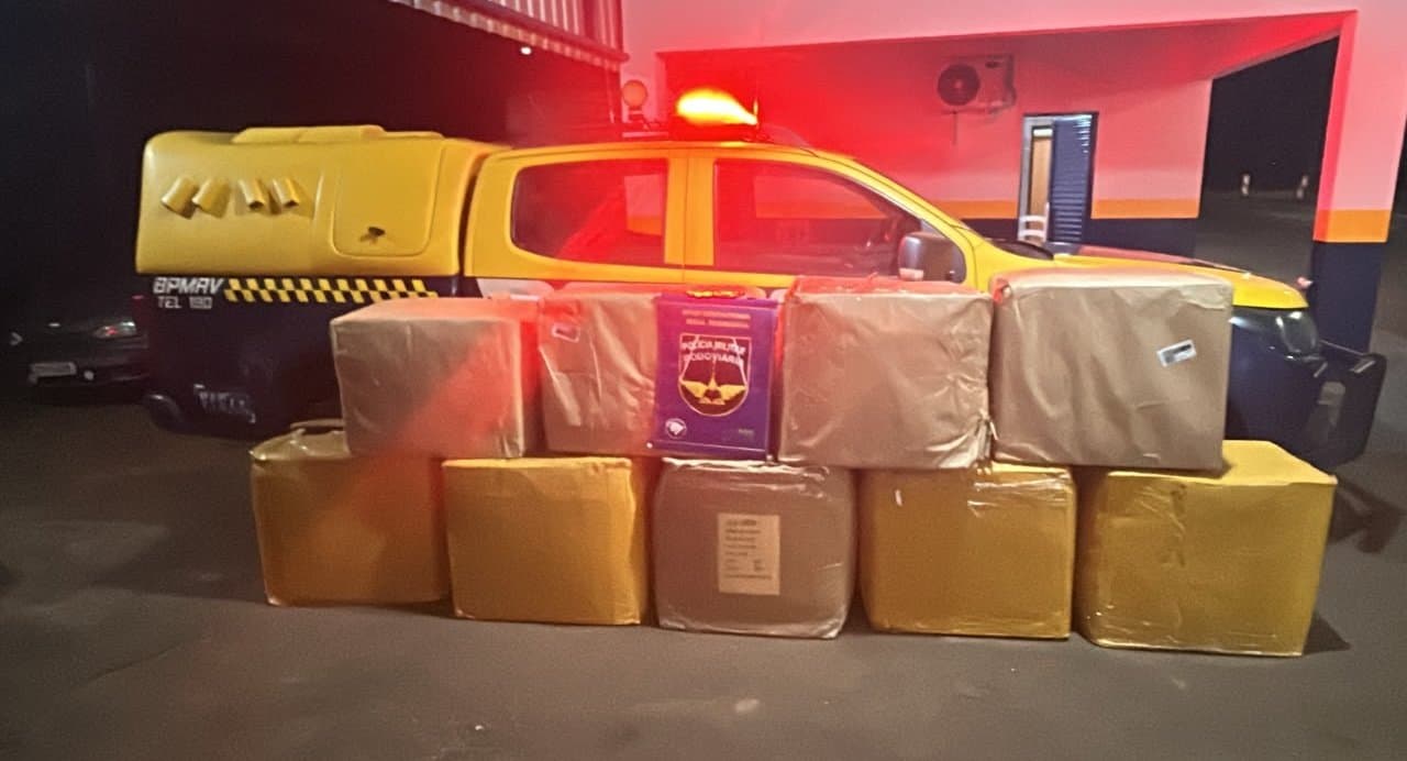 Óculos de origem estrangeira são apreendidos em ônibus na MS-134, em Nova Andradina