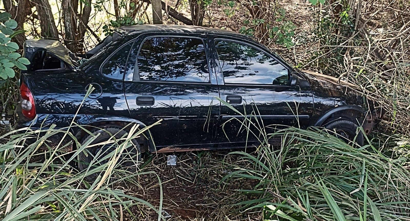 Condutor fica ferido em acidente na rodovia MS-134, entre Batayporã e Nova Andradina