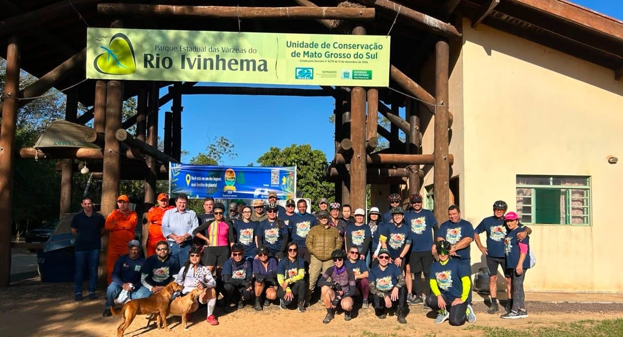 Secretaria de Meio Ambiente e Turismo realiza passeio ciclístico no Parque Estadual das Várzeas do Rio Ivinhema