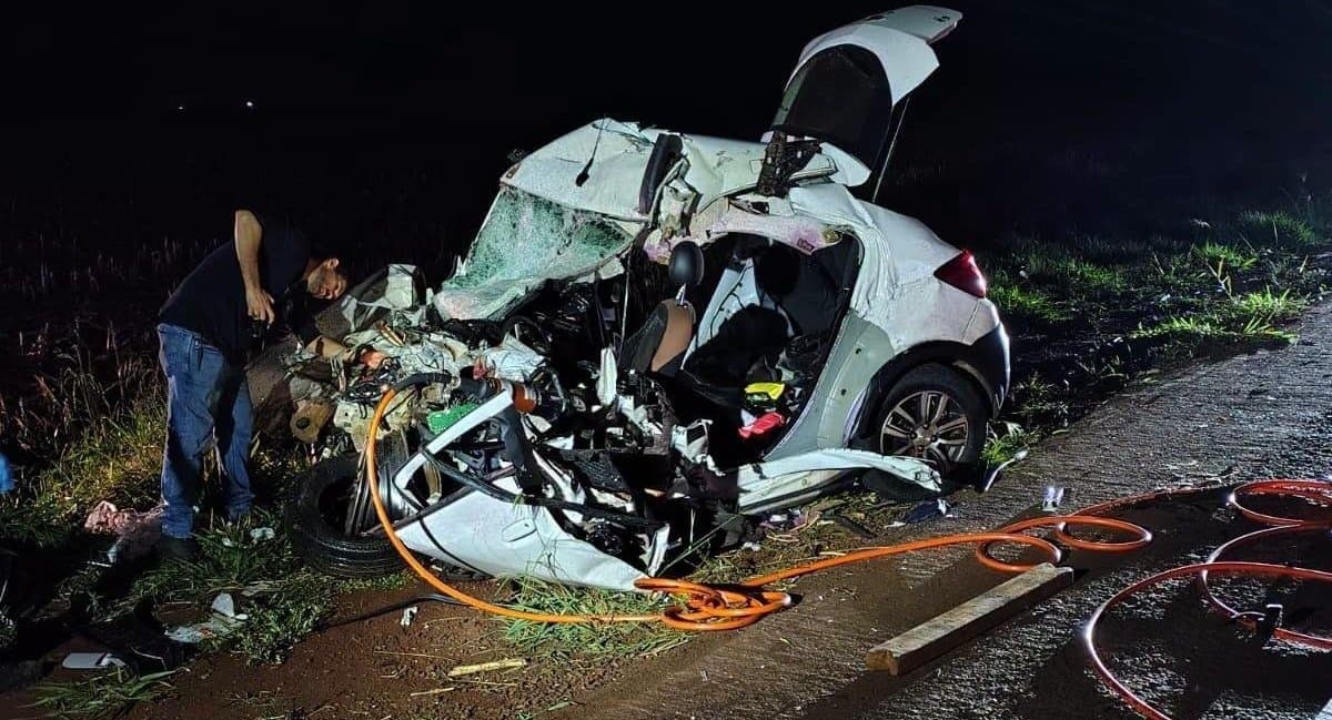 Homem de 38 anos e adolescente de 13 morreram em acidente na BR-267, entre Rio Brilhante e Maracaju