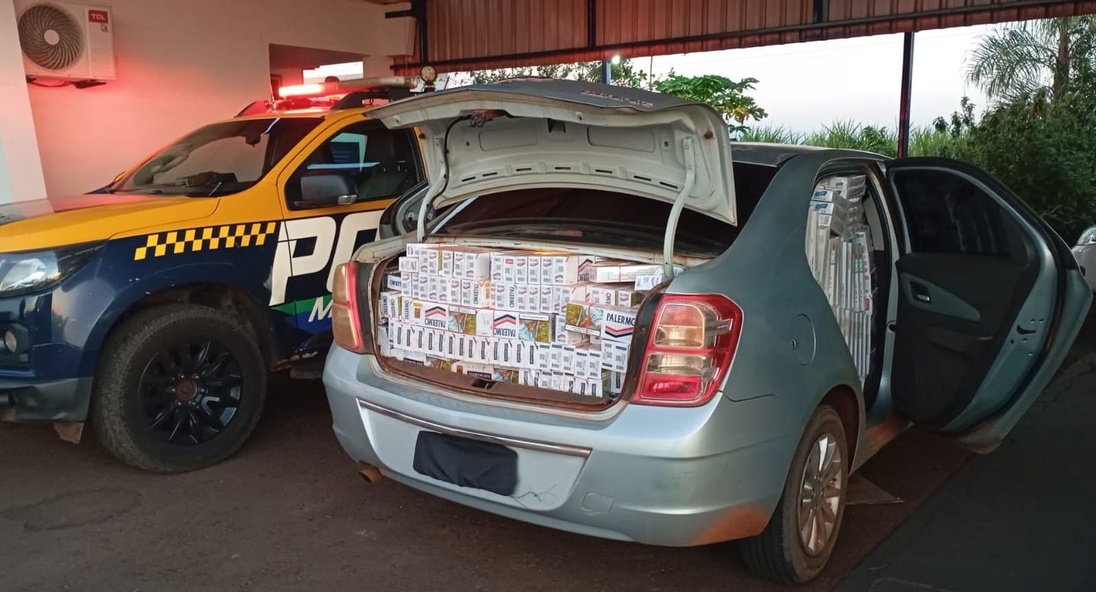 Polícia Militar Rodoviária apreende 32 mil maços de cigarros na região de Nova Andradina