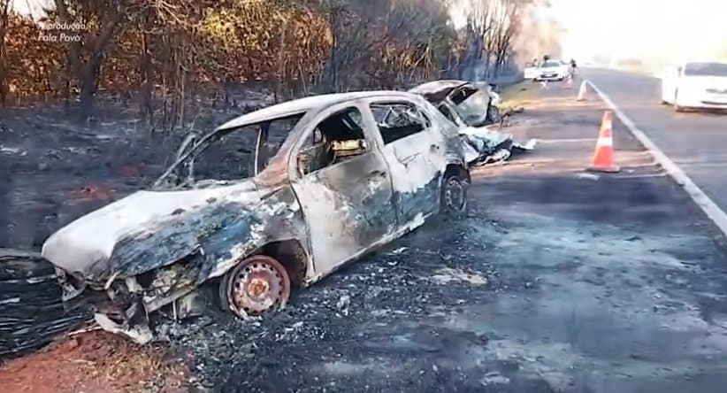 Quatro pessoas morrem vítimas de grave acidente na BR-163, em Bandeirantes (MS)