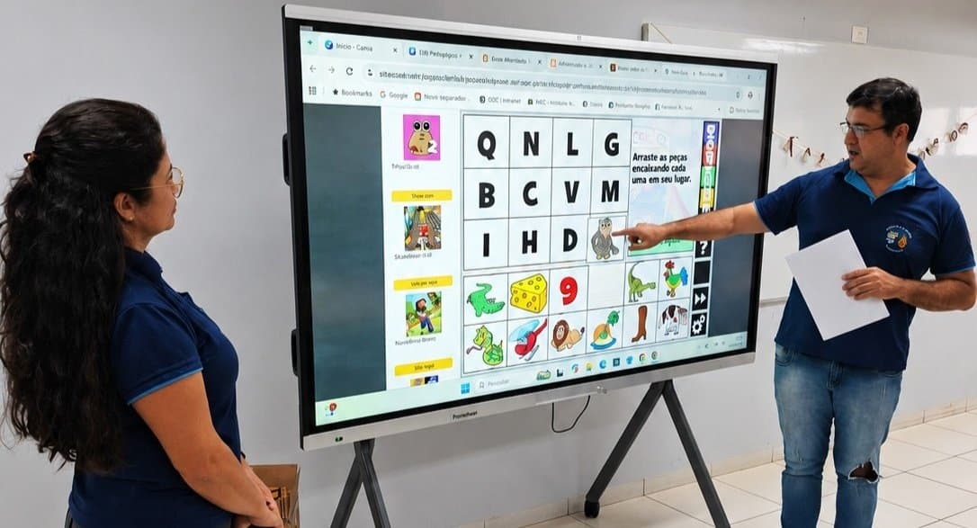Nova Andradina - Lousa interativa amplia possibilidades de aprendizagem na Rede Municipal de Ensino