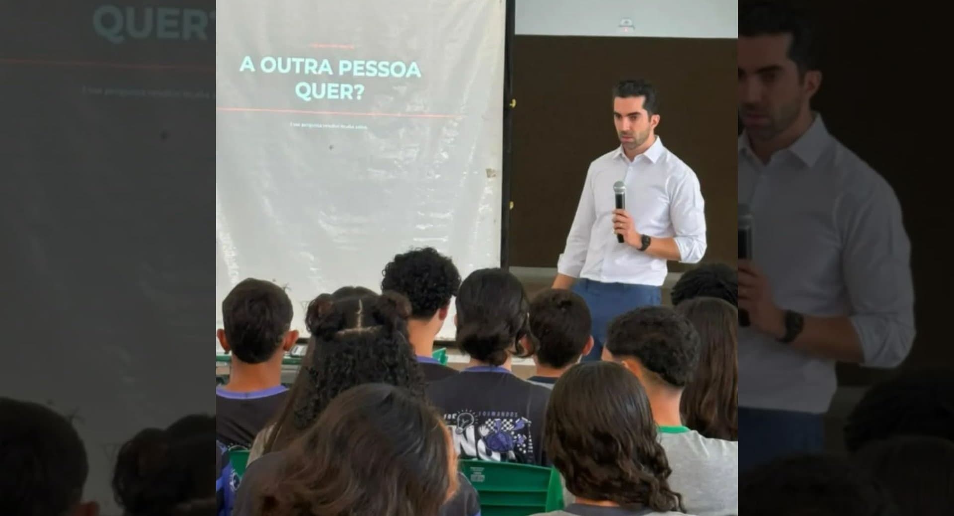 Juiz de Nova Andradina palestra sobre prevenção e enfrentamento aos crimes sexuais em escola pública