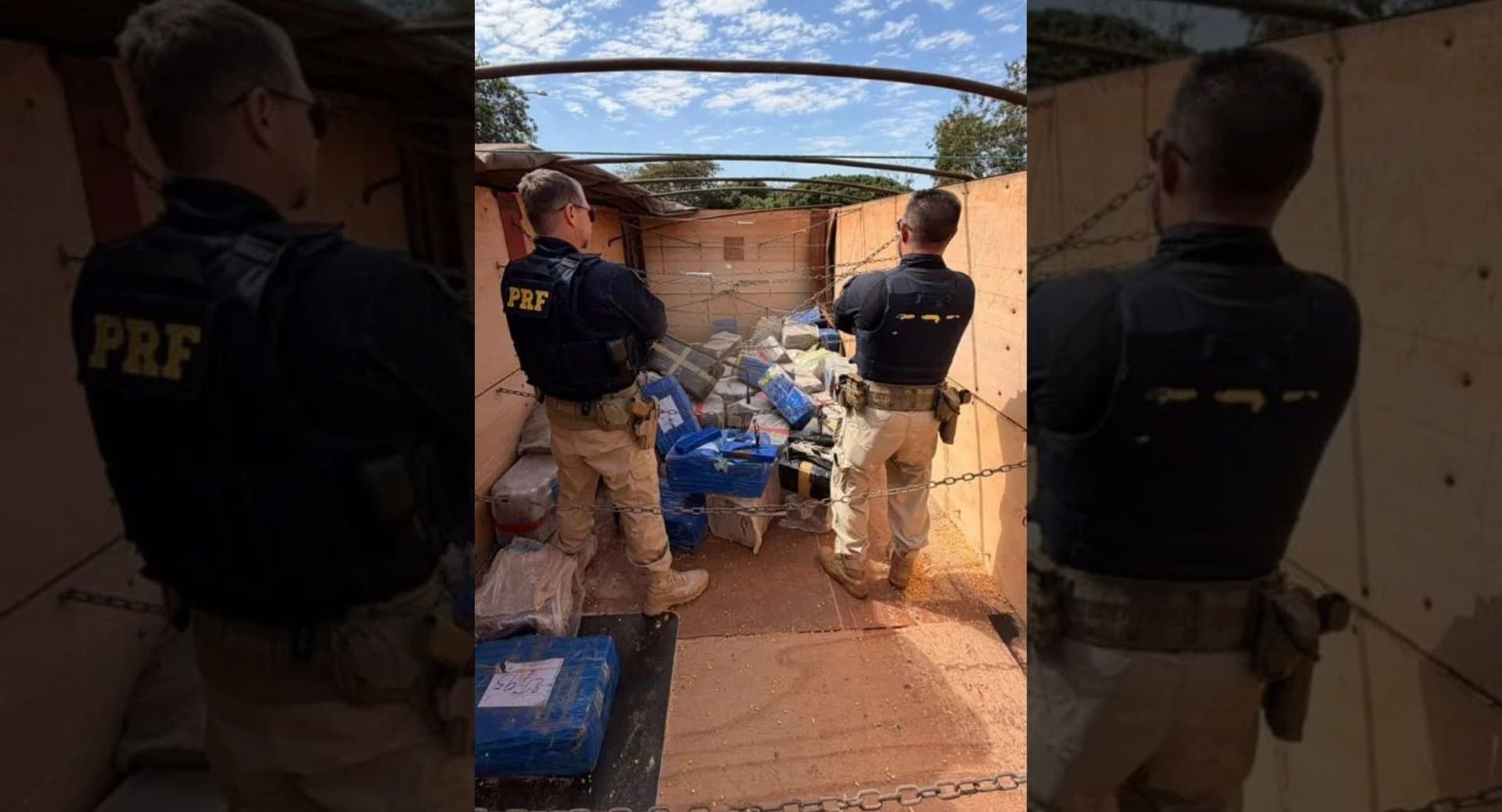 PRF apreende 3,2 toneladas de maconha em Ivinhema