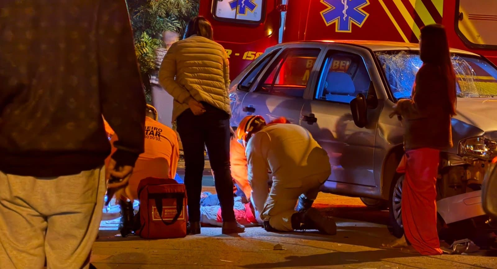 Motociclista fica ferido após acidente em cruzamento de bairro de Batayporã