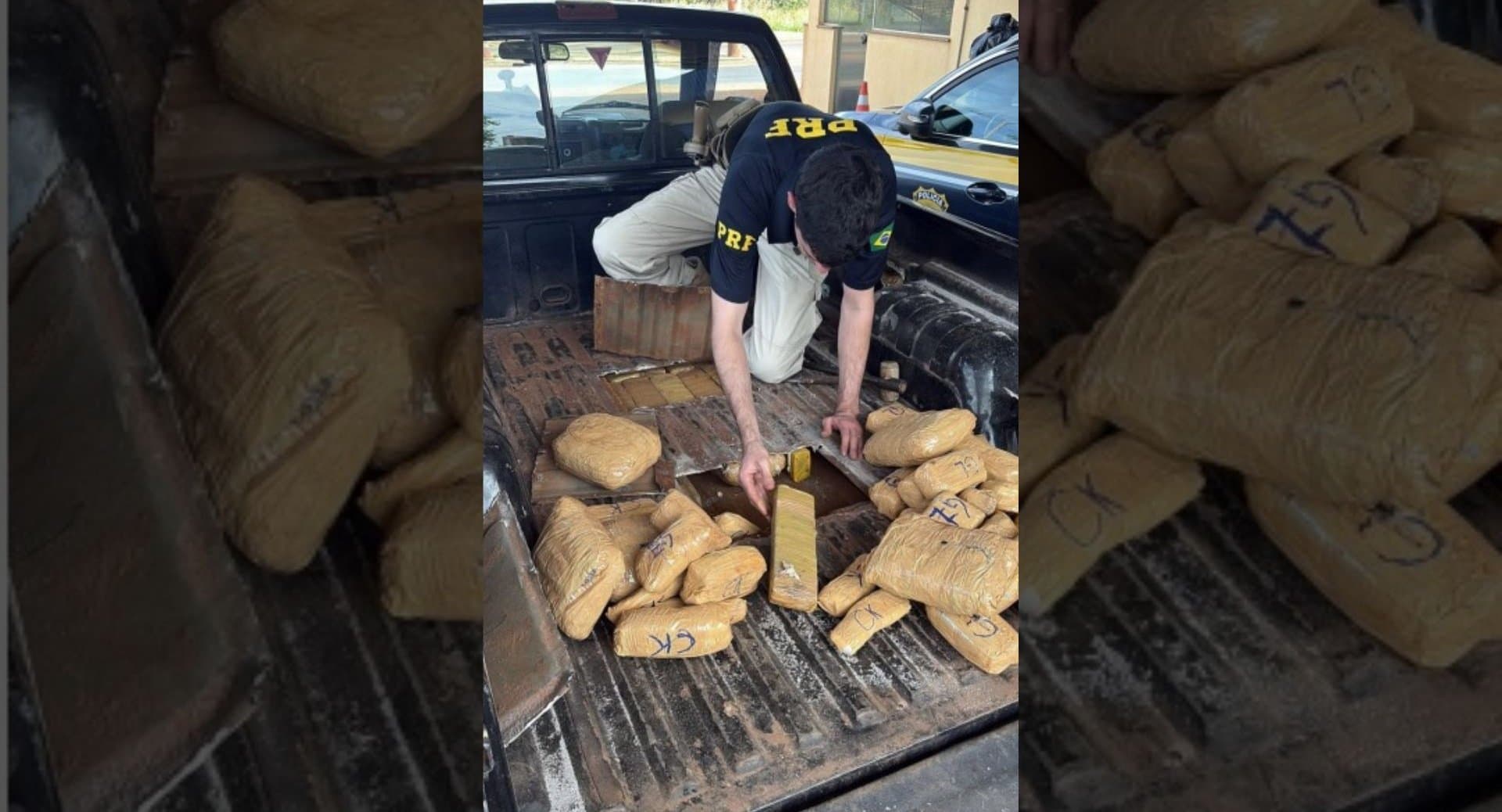 Polícia Rodoviária Federal apreende mais de 90 quilos de drogas em Nova Alvorada do Sul