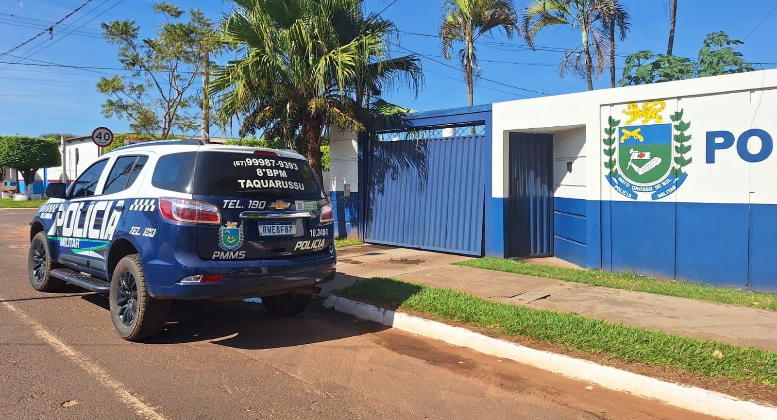 Taquarussu - Homem é preso pela PM acusado de furto, perseguição, ameaça e resistência