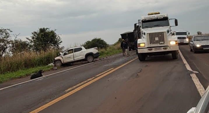 Acidente de trânsito é registrado na BR-267, região de Nova Alvorada do Sul
